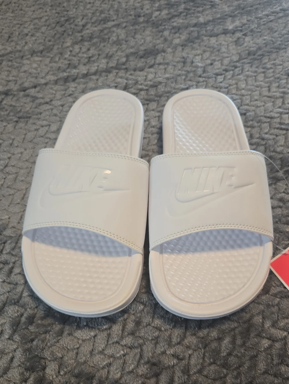 Nike Benassi JDI Women’s Slides Size 8 White New in Box NIB
